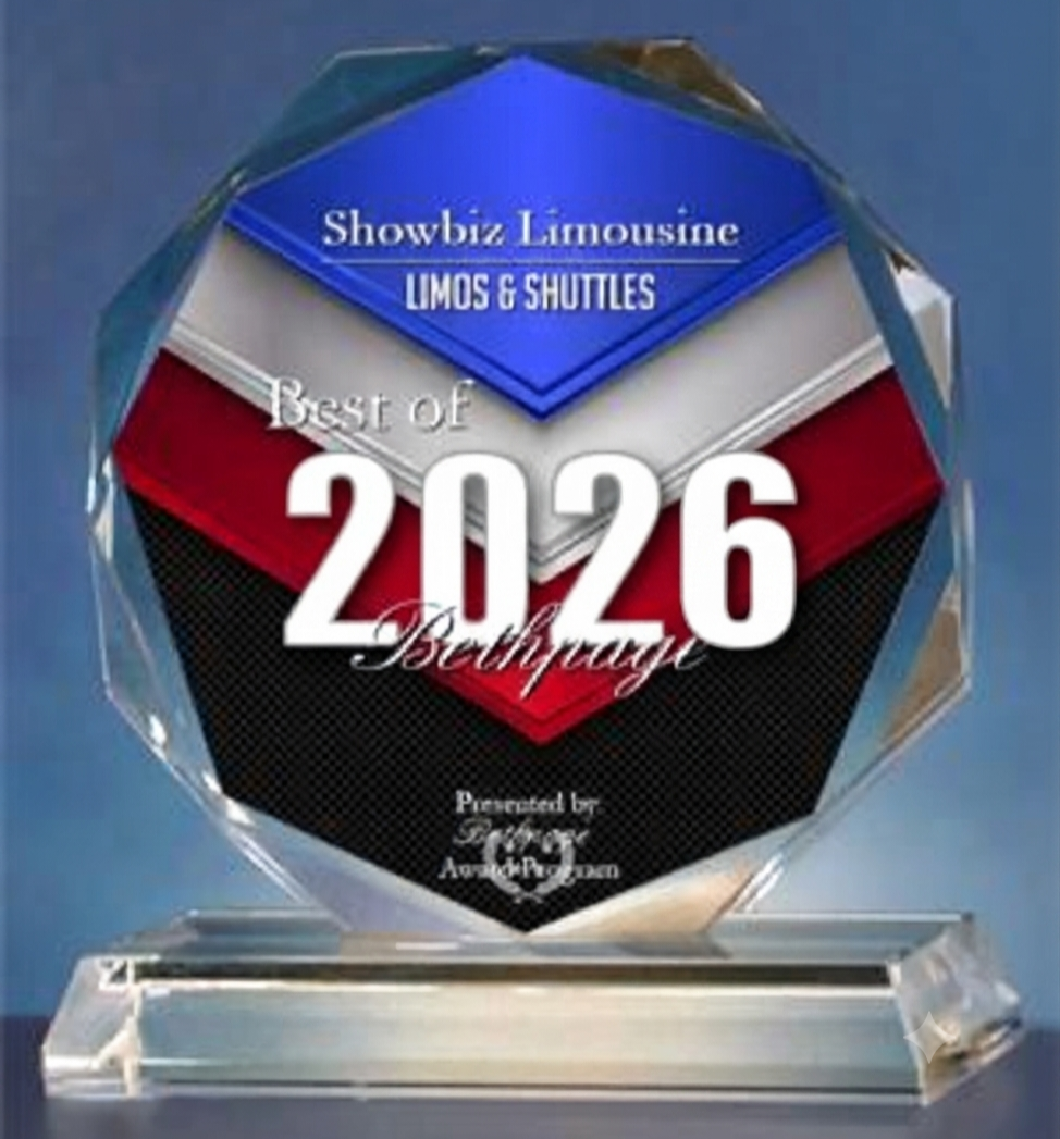 Award to Show Biz Limousine for Best Limo and Shuttle Service in 2026 Award to Show Biz Limousine for Best Limo and Shuttle Service in 2026